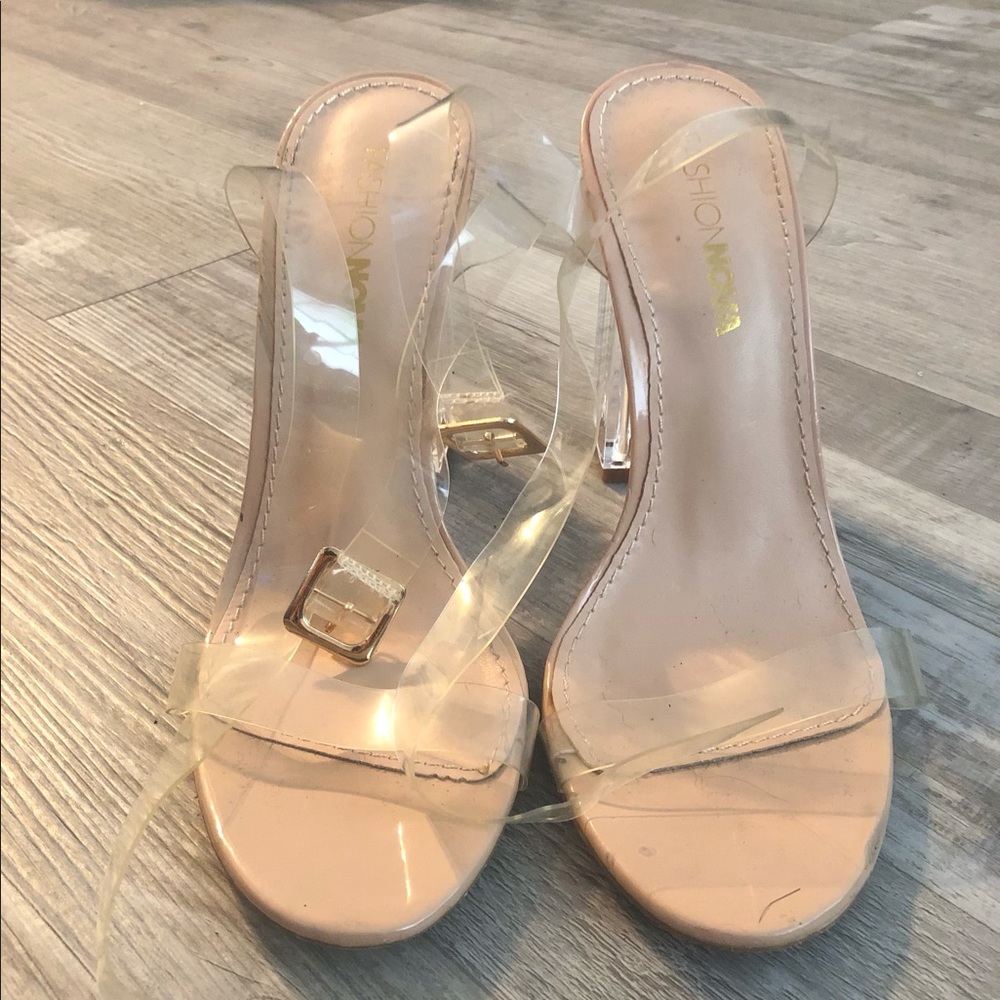 Fashionnova PVC heel sandals
